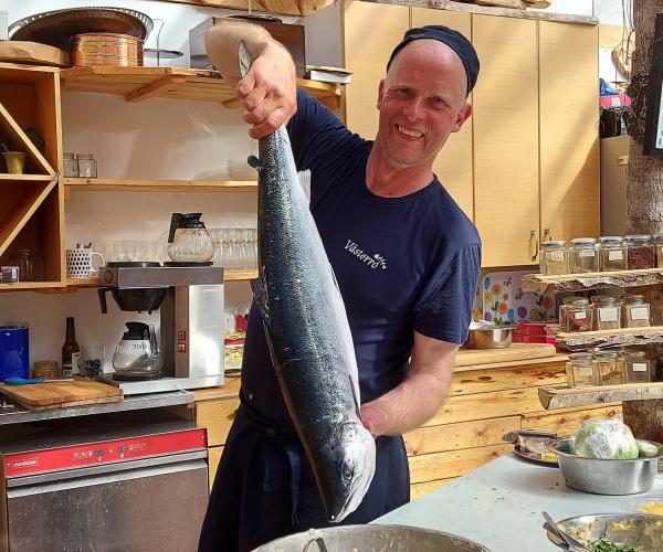 Västerro kalastajatilan isäntä.