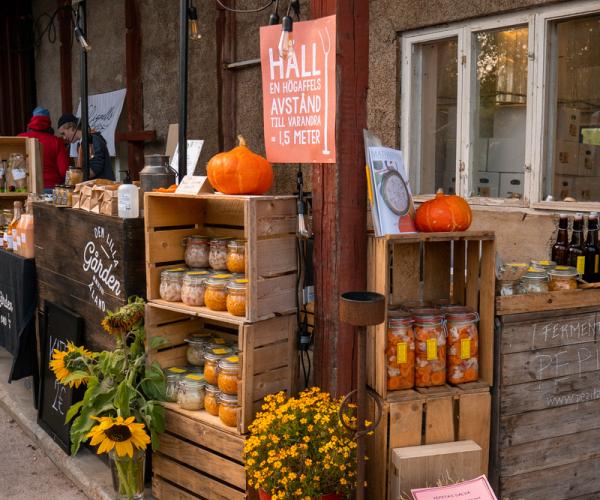 Syksyinen asetelma Sködefestenissä.