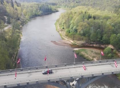 Gauja-joen maisemia Siguldassa