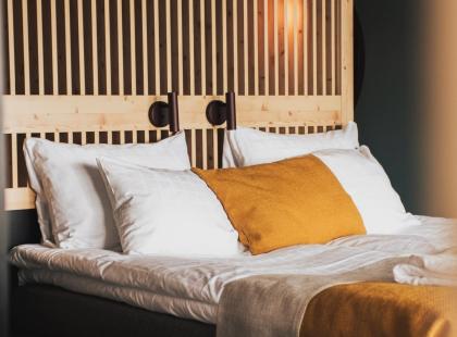 Lappland Hotel Lyckselen skandinaavinen kahden hengen huone.