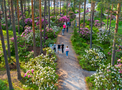 Raision Alppiruusupuisto.