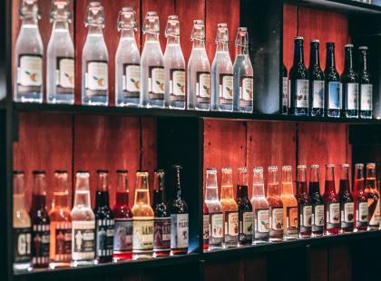 Amalias Limonadfabrikin limonadien vaihtoehtoja.