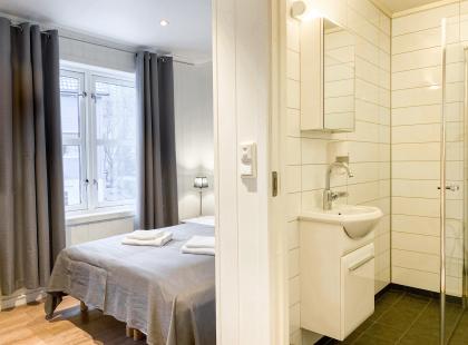 Båtsfjord Bryggen hotellihuone