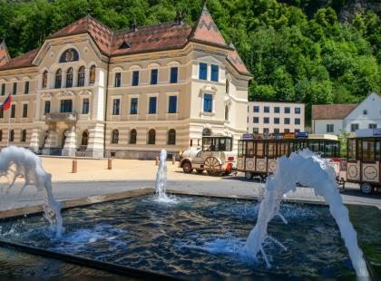 Kaupunkijuna Vaduzissa.