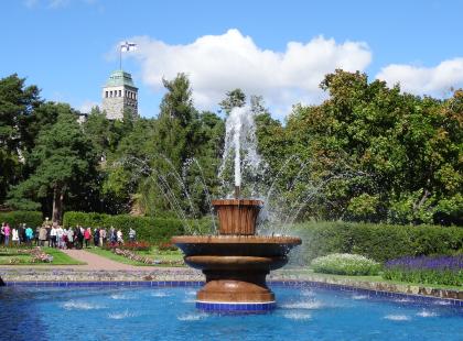 Kultarannan puutarha.