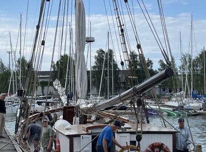 m/s Eugenia laiturissa.