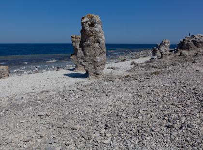 Raukkirannan nähtävyyksiä. Kuva Tuukka Ervasti, Visit Sweden.