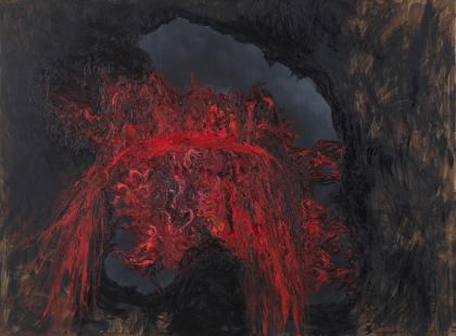 Anish Kapoorin maalaus: Cave.